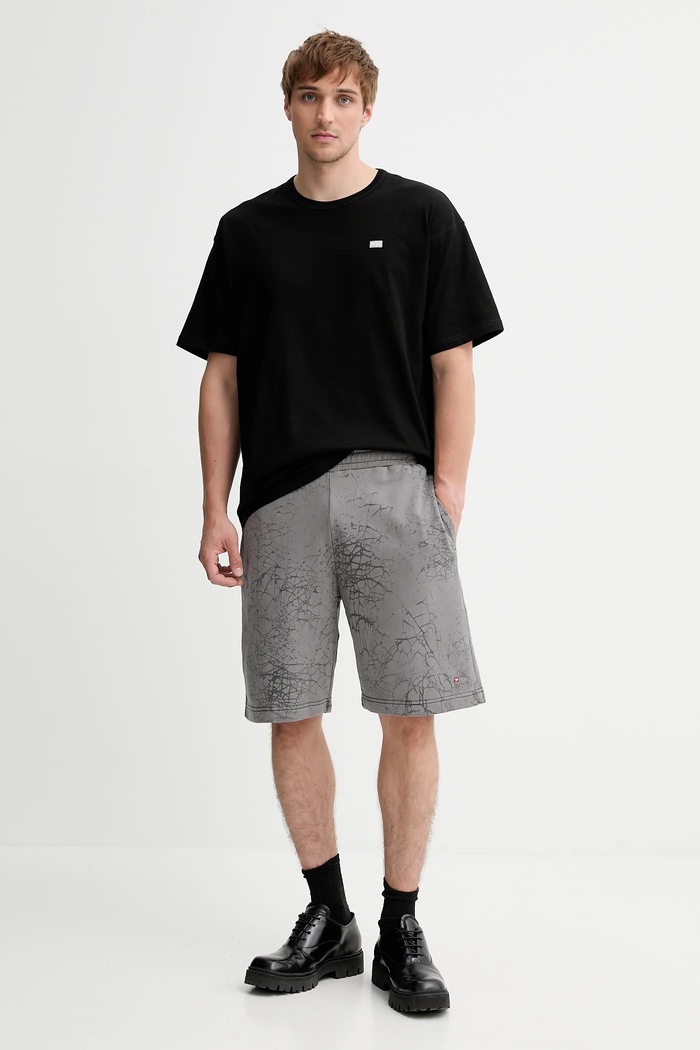 Diesel T-shirt oversize męski bawełniany T-BOXT-R30 T-SHIRT A16400.0QIAM czarny SS26