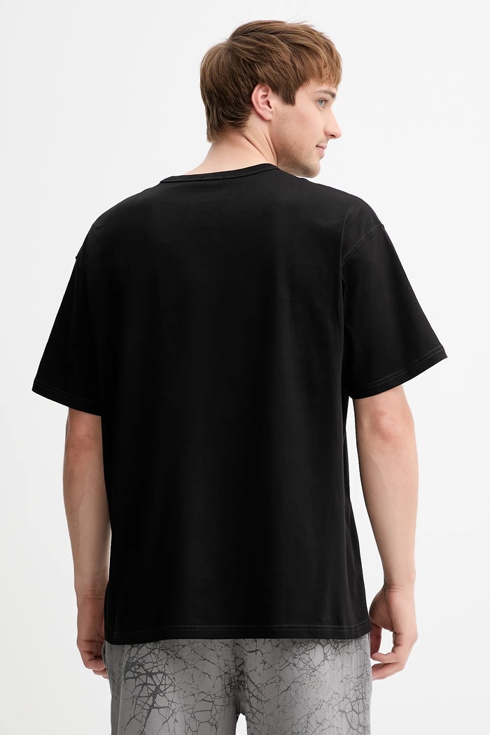 Odzież Diesel T-shirt oversize męski bawełniany T-BOXT-R30 T-SHIRT A16400.0QIAM czarny