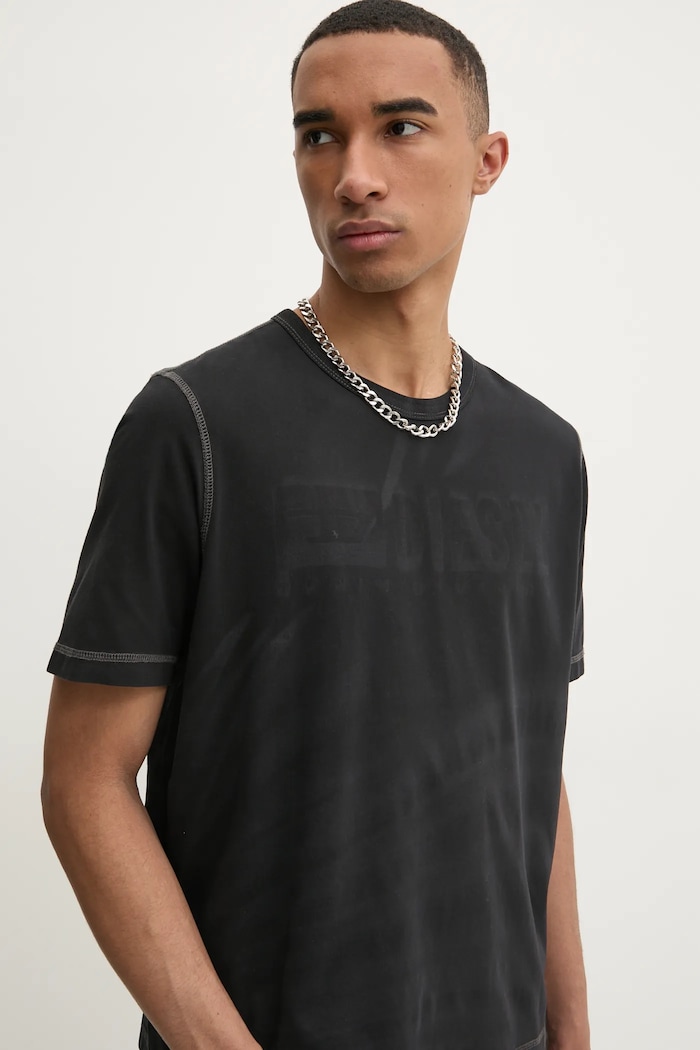 Tričko Diesel T-ADJUST-R13 T-SHIRT černá A16428.0LJBS