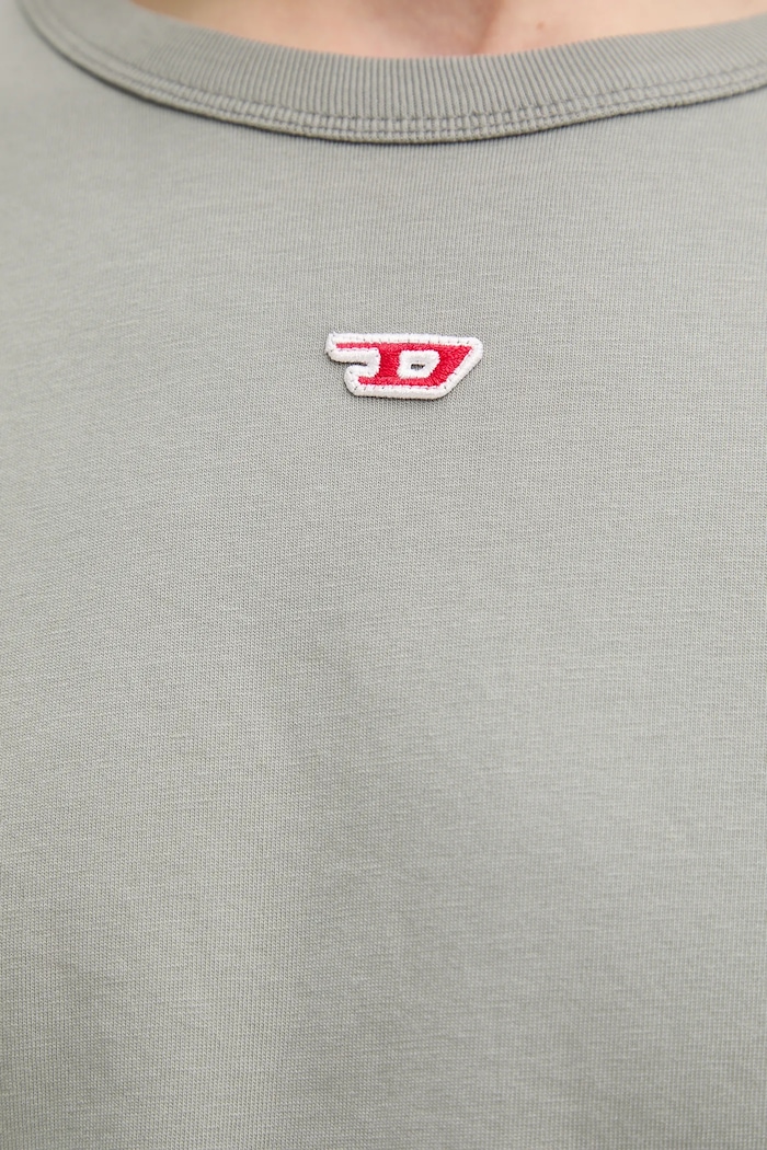 Diesel t-shirt bawełniany T-ADJUST-R23 T-SHIRT A16614.0QLAA zielony