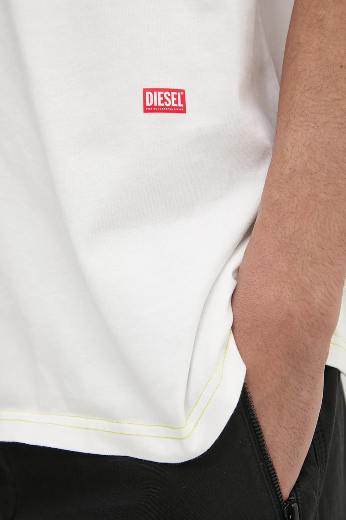 Tričko Diesel T-BOXT-R18 T-SHIRT A16689.0AKAK béžová