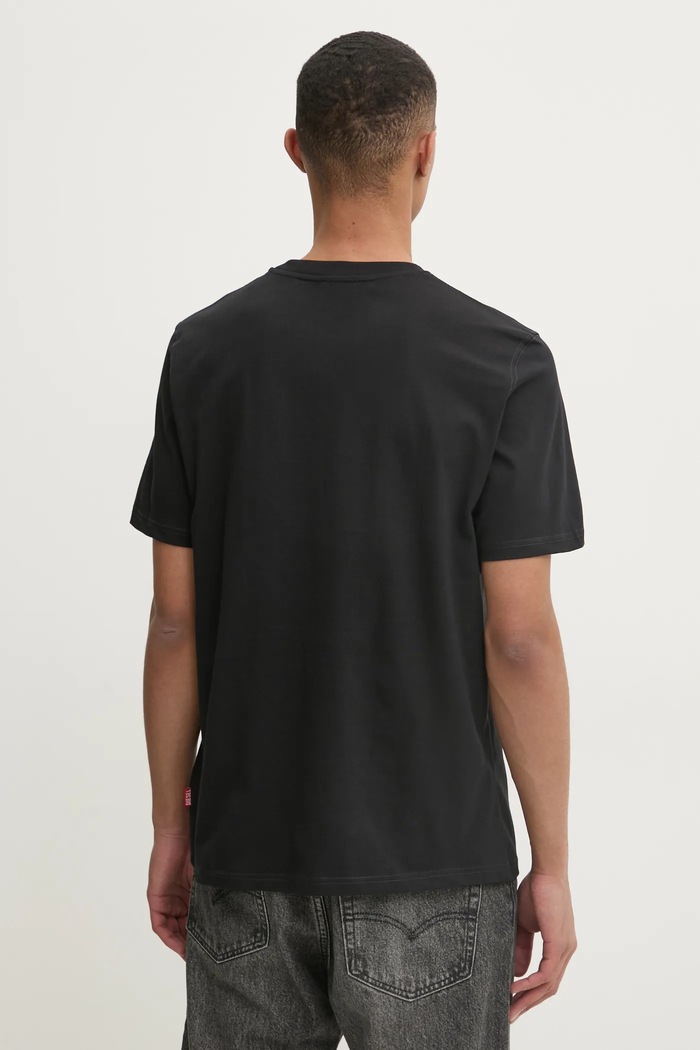 Odzież Diesel t-shirt T-ADJUST-R25 T-SHIRT A17268.0PLAT czarny
