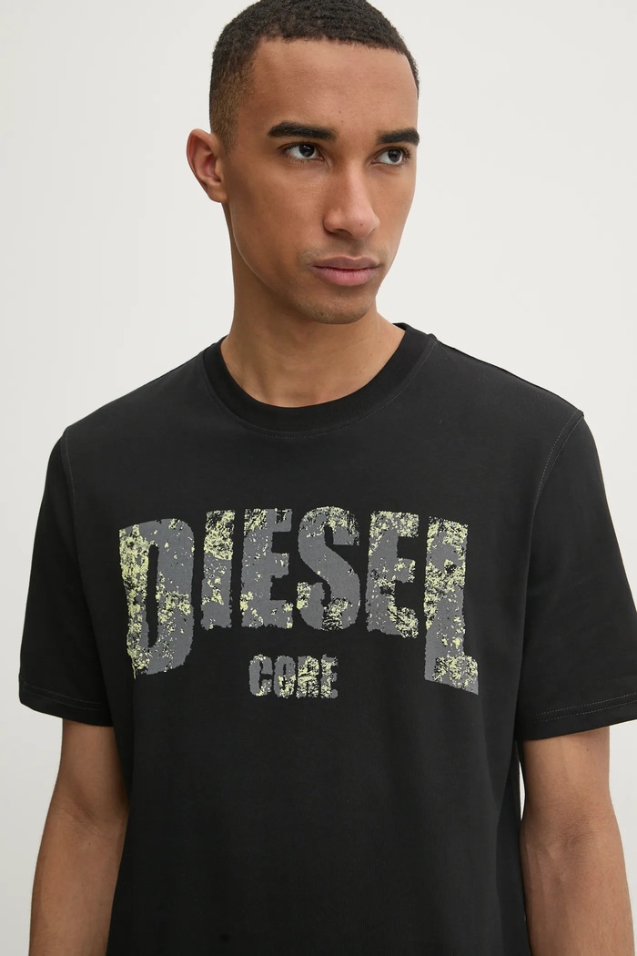 Diesel t-shirt T-ADJUST-R25 T-SHIRT czarny A17268.0PLAT