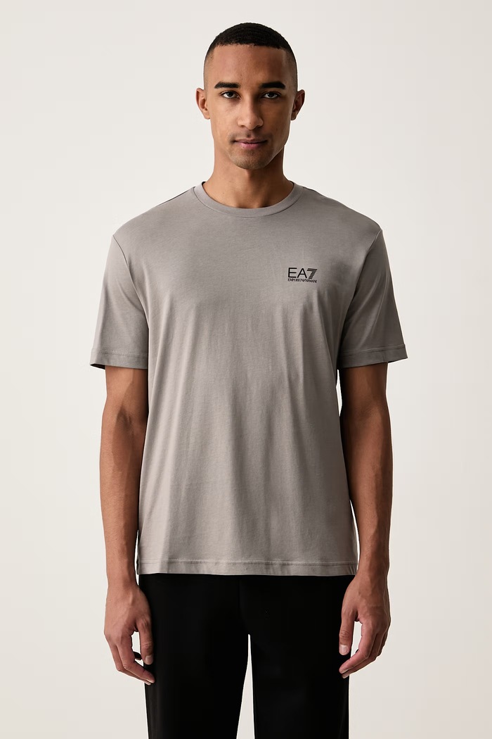 EA7 Emporio Armani t-shirt ανδρικό βαμβακερό γκρί AF10375.7M000567