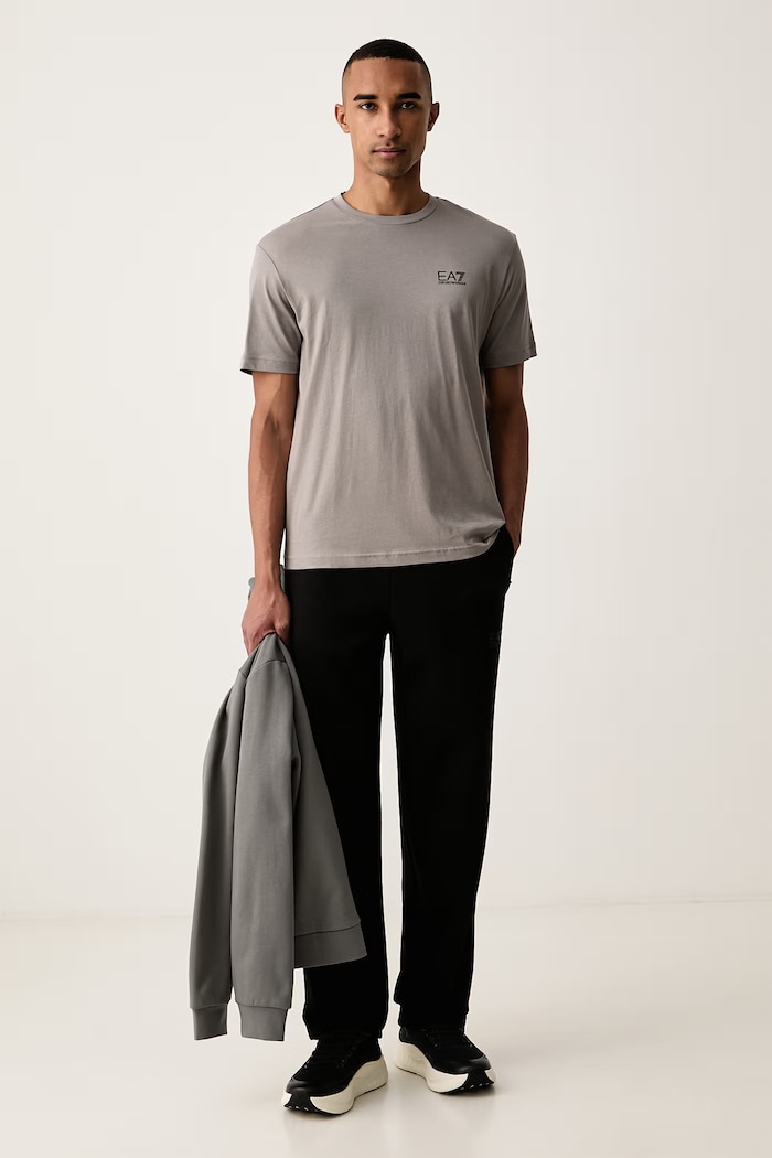 EA7 Emporio Armani t-shirt ανδρικό βαμβακερό AF10375.7M000567 γκρί SS26