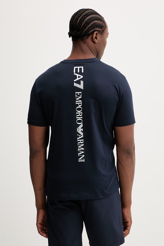 Odzież EA7 Emporio Armani t-shirt bawełniany AF10375.7M000567 granatowy