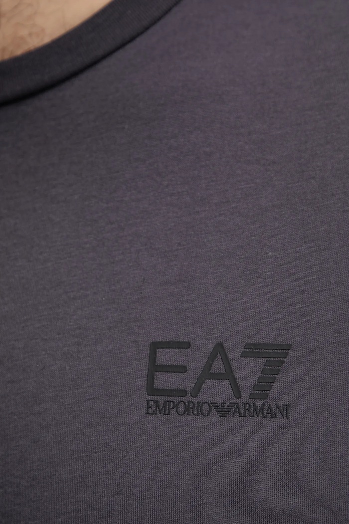Bavlnené tričko EA7 Emporio Armani AF10375.7M000567 sivá