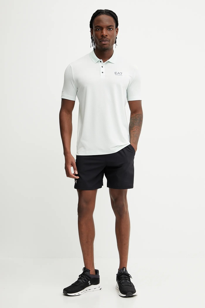 Tréninkové polo tričko EA7 Emporio Armani AF13755.7M000168 zelená SS25