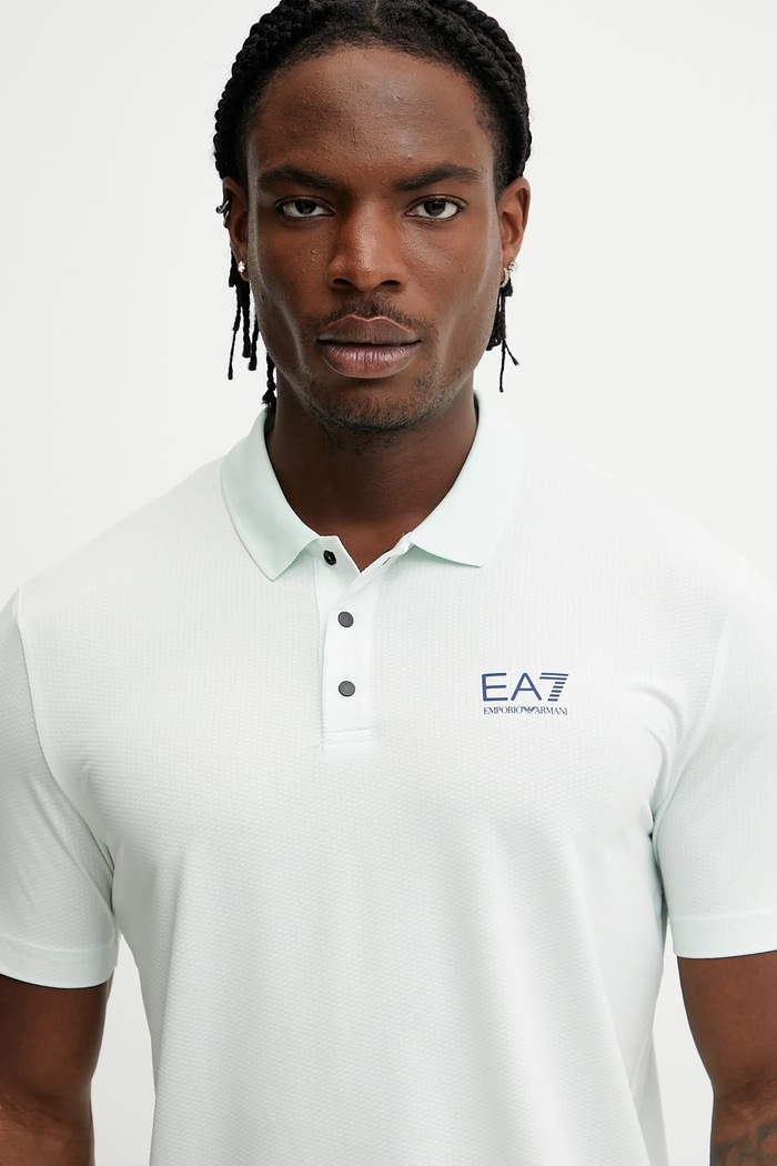 Tréninkové polo tričko EA7 Emporio Armani zelená AF13755.7M000168
