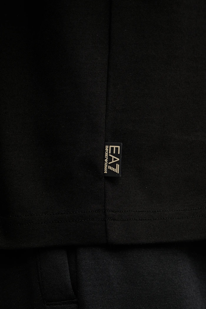 EA7 Emporio Armani pamut póló fekete AF12957.7X000082