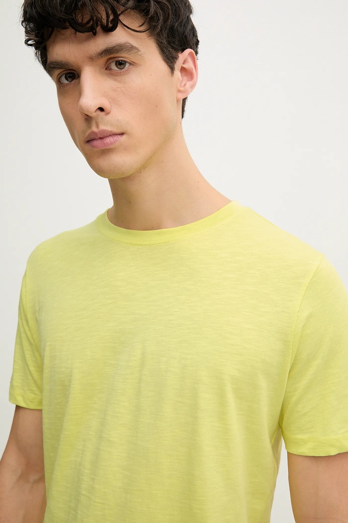 Lindbergh tricou din bumbac galben 30.400104.PASTEL.YEL