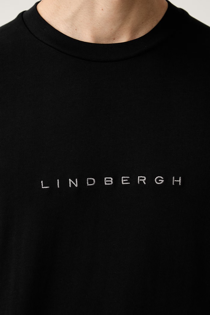 Lindbergh футболка для мужчин из хлопка 30.400120B.BLACK чёрный