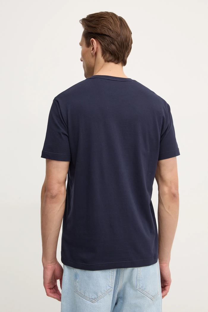 Îmbrăcăminte Gant tricou din bumbac 2003292 bleumarin