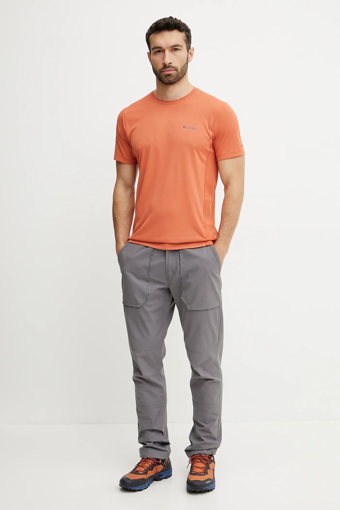 Športové tričko Columbia Zero Rules 2118501 oranžová SS25
