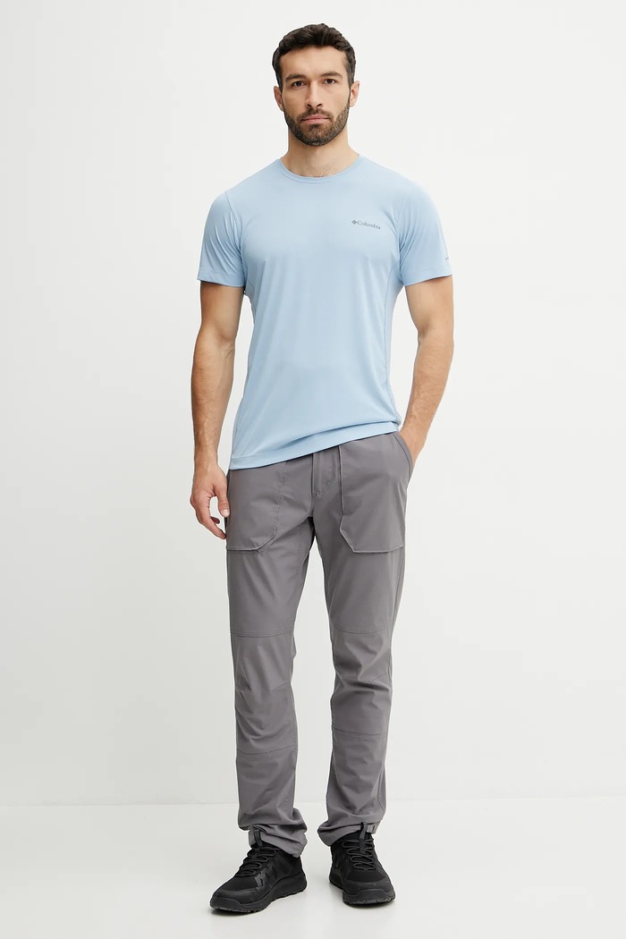 Športové tričko Columbia Zero Rules 2118501 modrá SS25