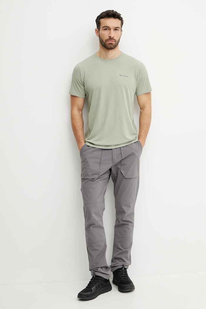 Спортна тениска Columbia Zero Rules 2118501 зелен SS25