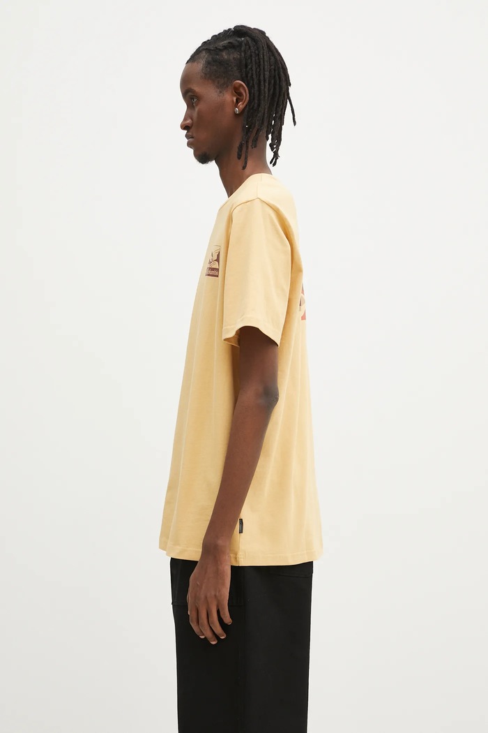 Columbia t-shirt in cotone Explorers Canyon 2036451. giallo AW25