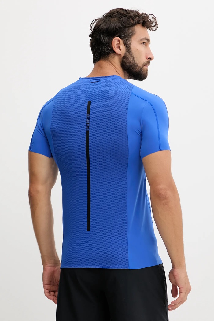Ρούχα Μπλουζάκι προπόνησης Calvin Klein Performance LVGMS5K188 μπλε