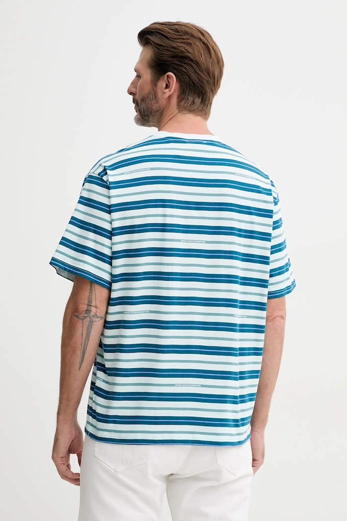 Odjeća Pamučna majica United Colors of Benetton 30CXU10A0 plava