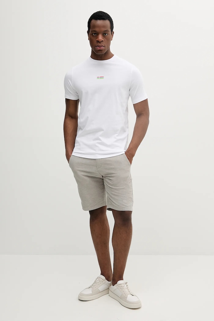Bavlnené tričko Karl Lagerfeld 552224.755031 biela SS25