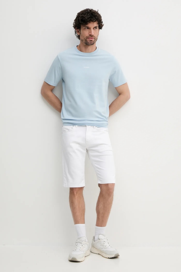Tričko Karl Lagerfeld 552235.755030 modrá SS25