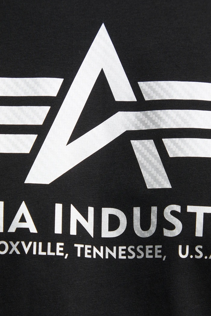 Alpha Industries pamut póló 100501CB fekete