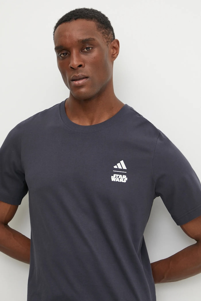 adidas t-shirt bawełniany x Mandalorian szary JI5716