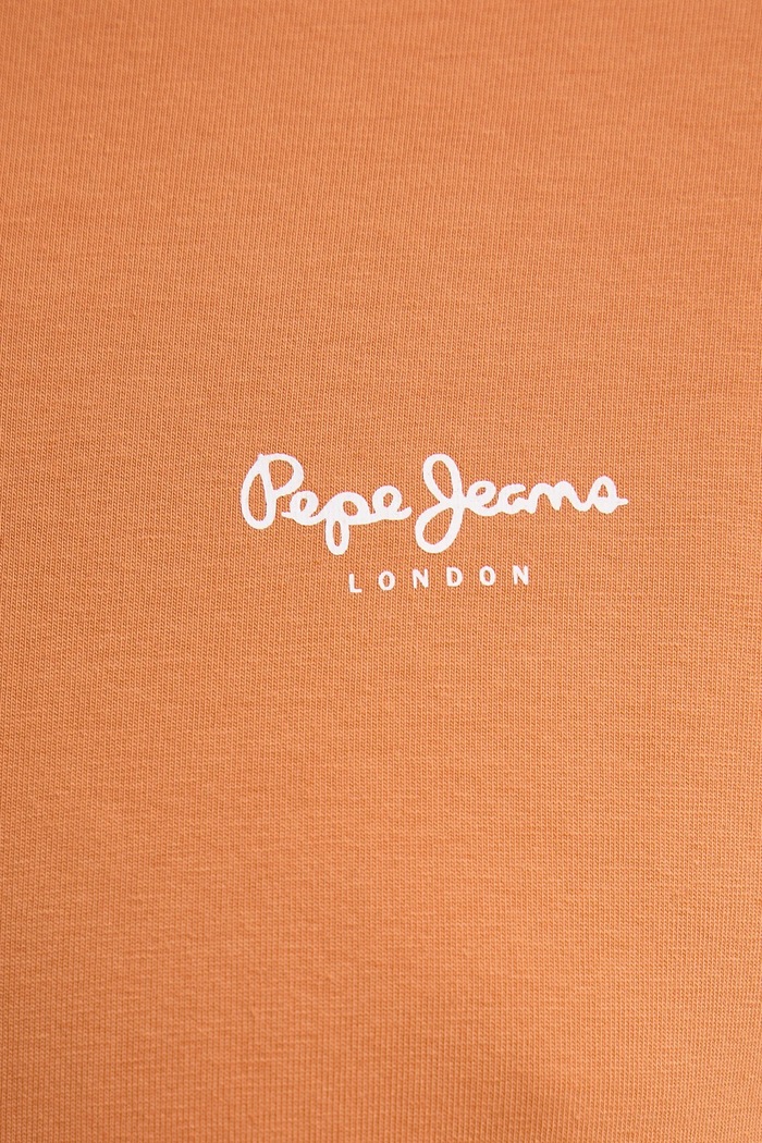 Μπλουζάκι Pepe Jeans ORIGINAL BASIC 3N PM508212 πορτοκαλί