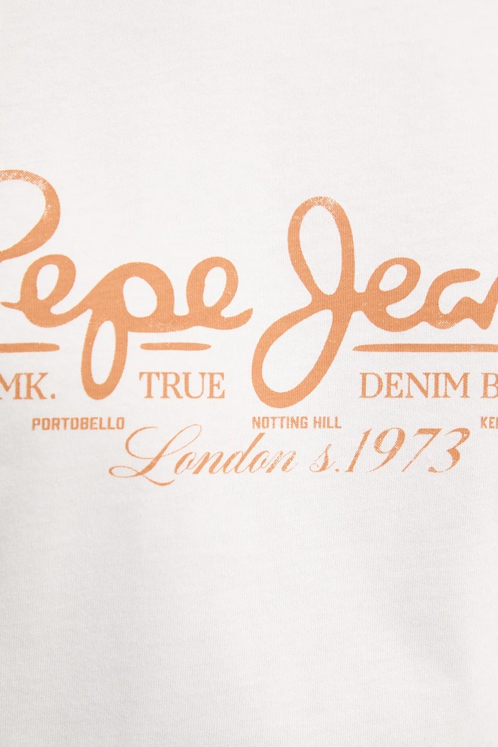 Памучна тениска Pepe Jeans DUMAS TEE PM509769 бежов