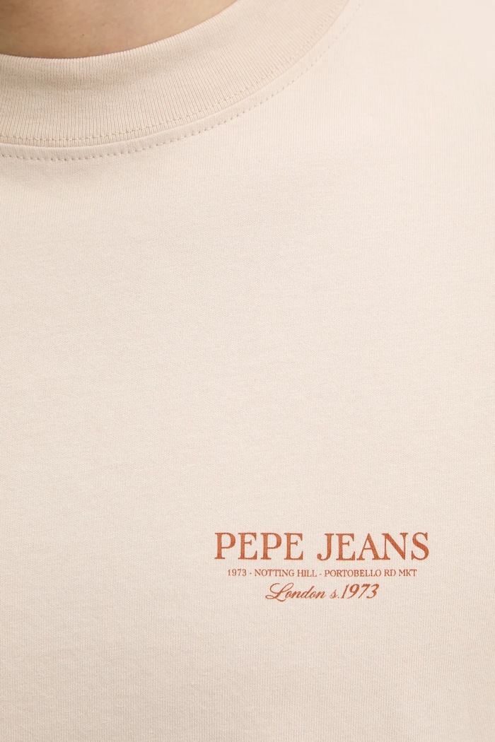 Bavlnené tričko Pepe Jeans DUSTER TEE PM509773 béžová