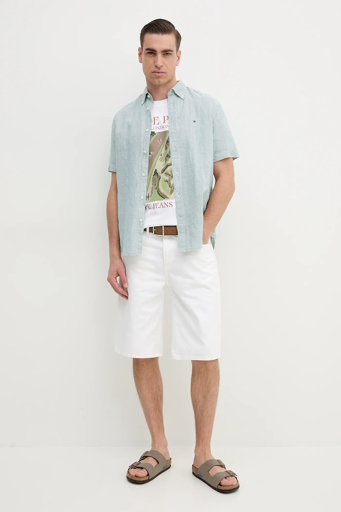 Tričko Pepe Jeans DUSTER FRONT TEE PM509778 biela SS25