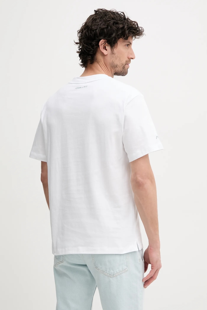 Îmbrăcăminte Pepe Jeans tricou din bumbac PATCH PM509779 alb