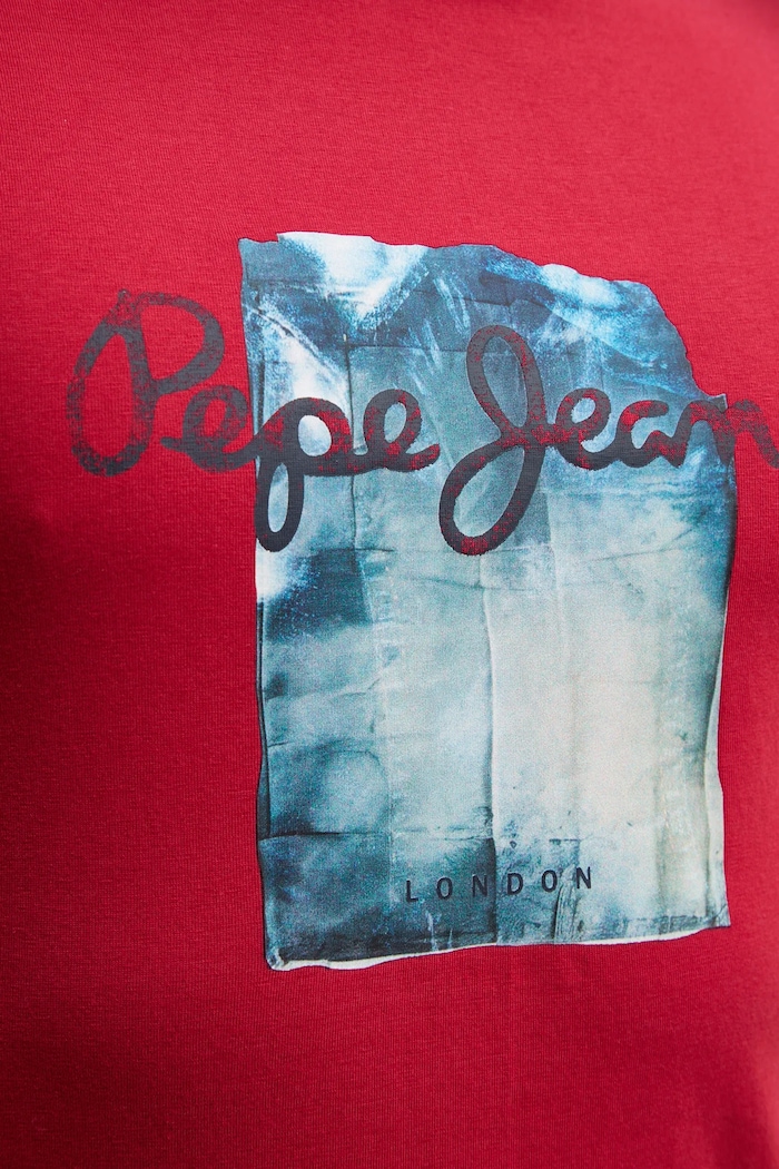 Bavlnené tričko Pepe Jeans PRUSH PM509781 červená