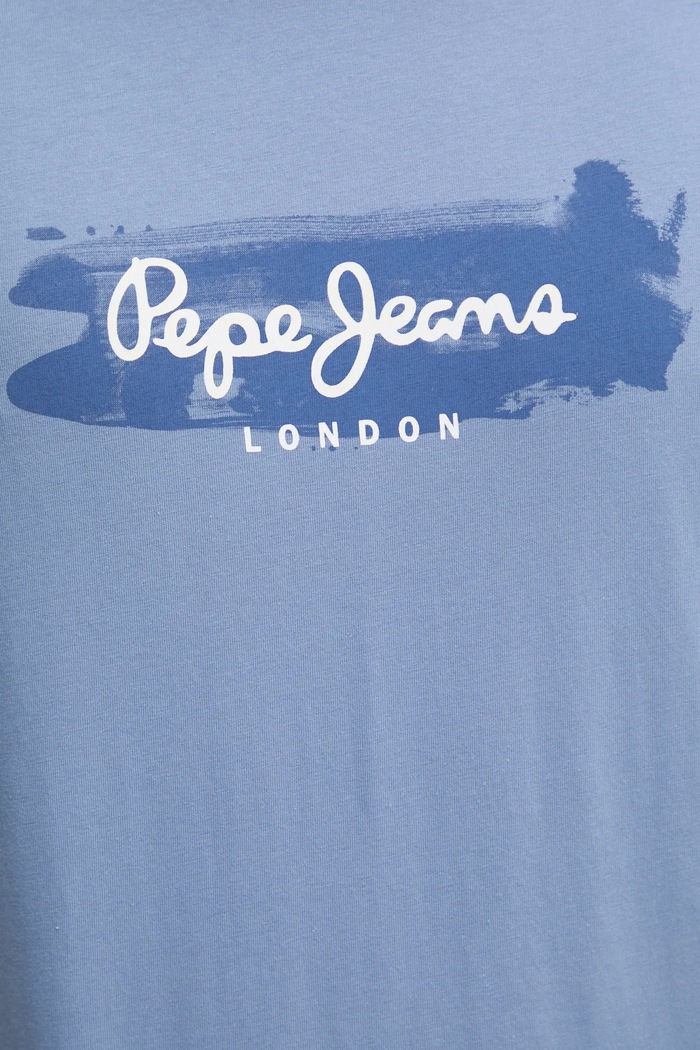 Pepe Jeans t-shirt bawełniany PICTHON PM509782 niebieski