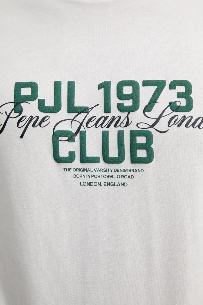 Pepe Jeans tricou din bumbac TALBOT PM509791 alb