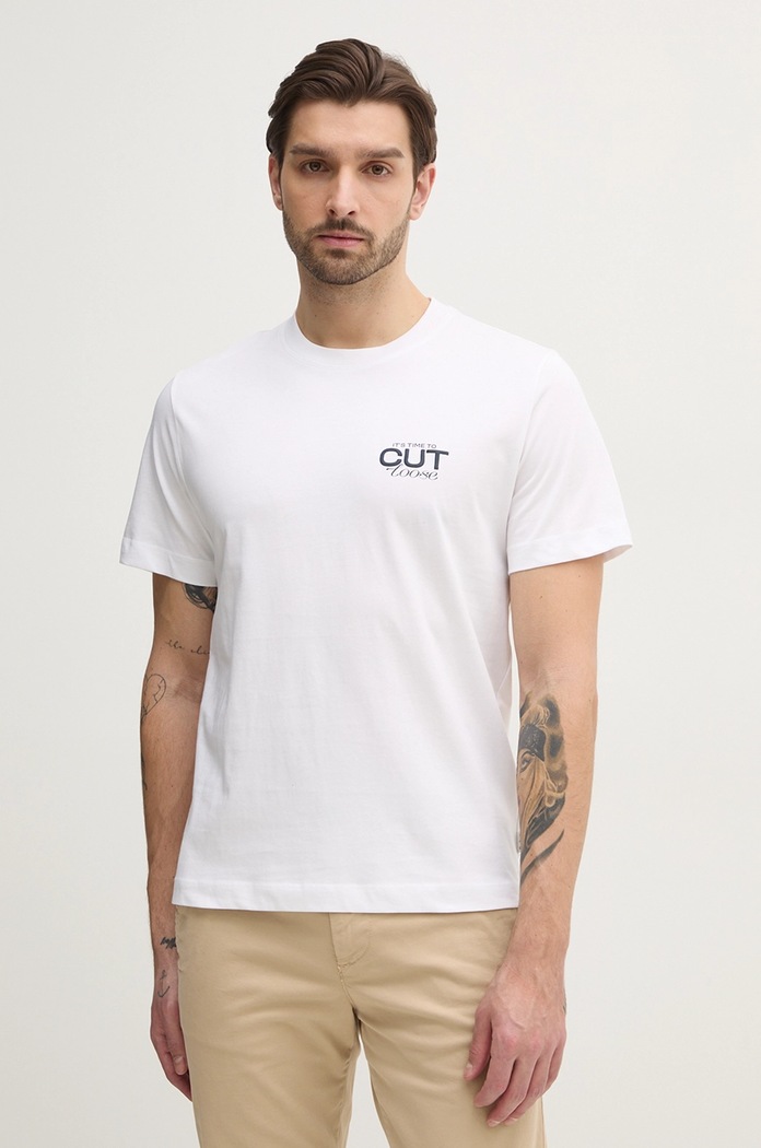 Oblečenie Bavlnené tričko Pepe Jeans PARRIS PM509800 biela