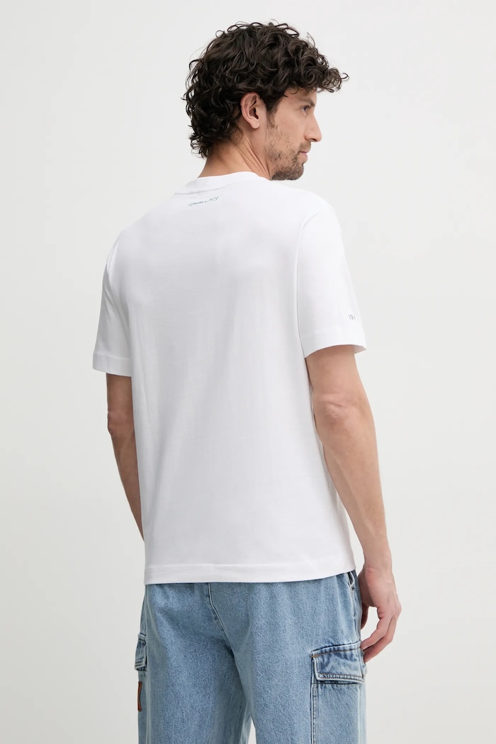 Oblečenie Bavlnené tričko Pepe Jeans PALMER PM509802 biela
