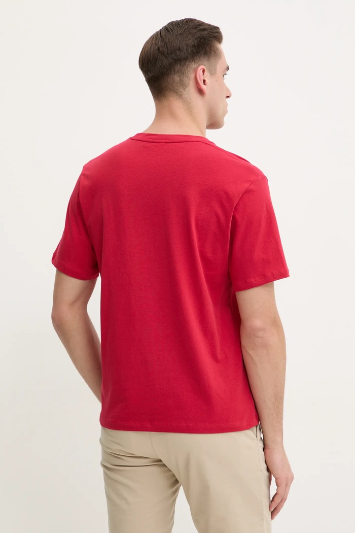 Oblečenie Bavlnené tričko Pepe Jeans CONTRAST CONNOR PM509933 červená