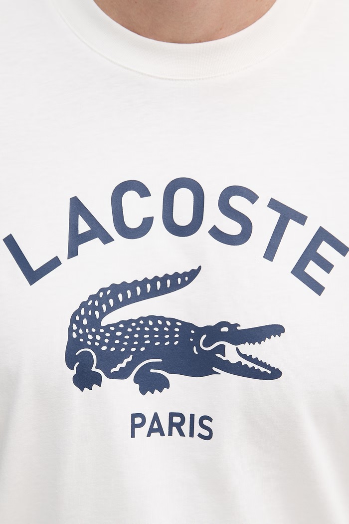 Lacoste tričko pánske bavlnené TH2733 biela