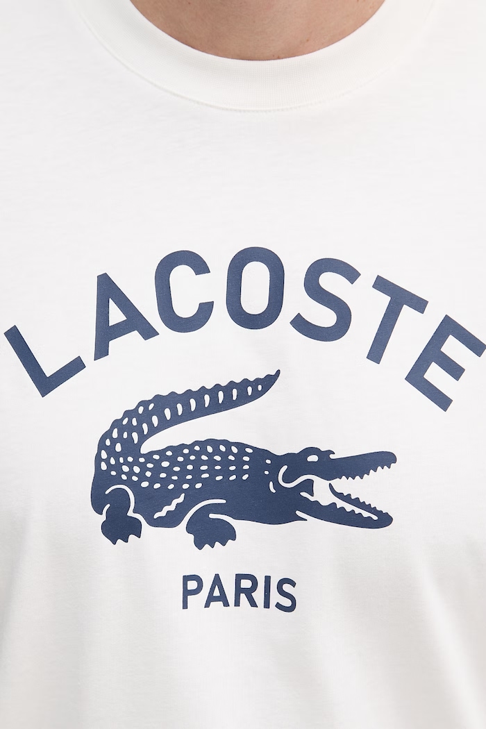 Lacoste tričko pánske bavlnené TH2733 biela