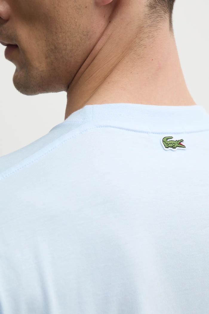 Lacoste t-shirt ανδρικό βαμβακερό TH2733 μπλε