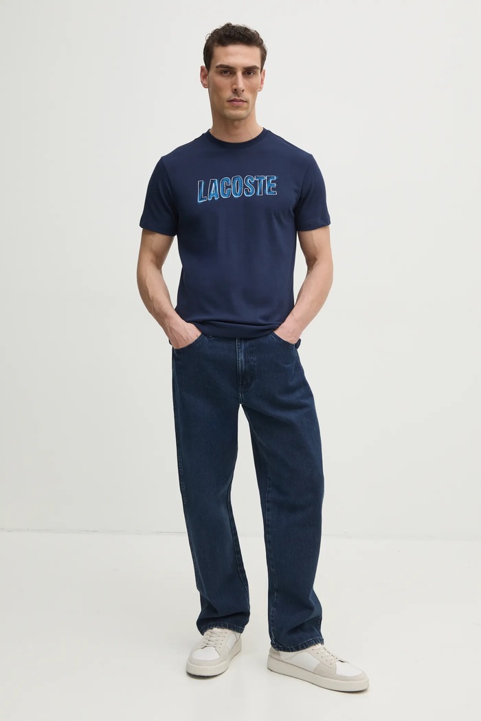 Tričko Lacoste TH8916 námořnická modř SS25