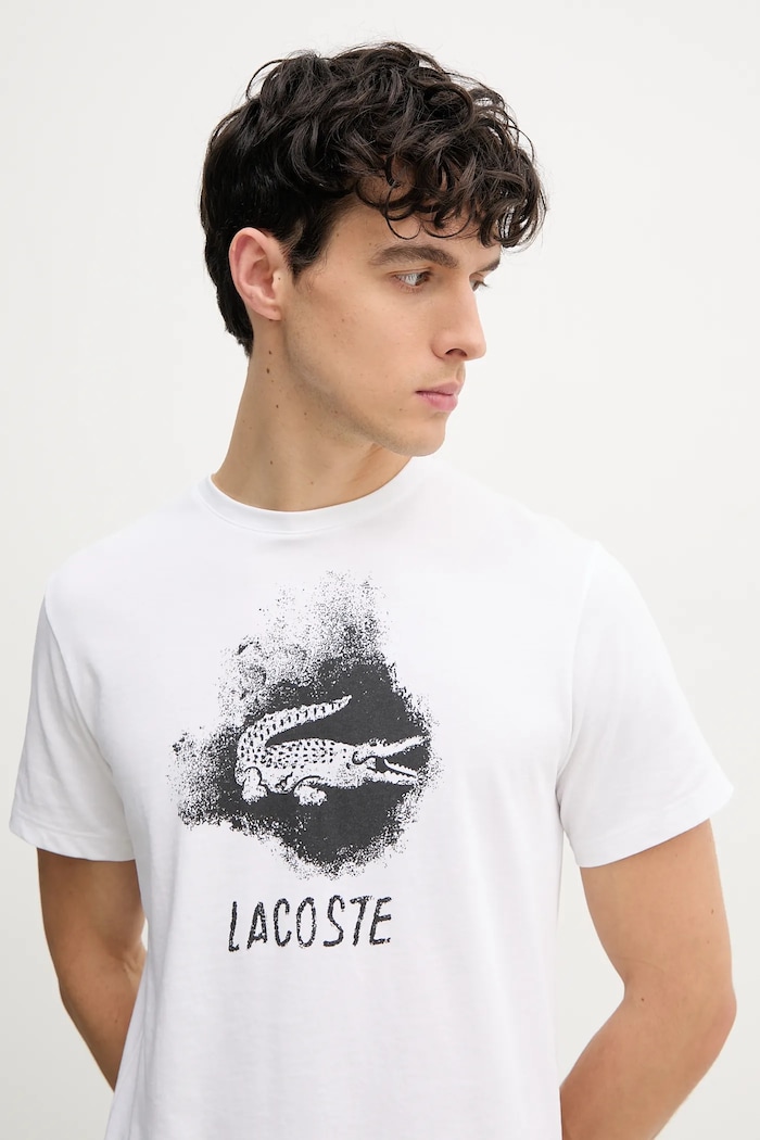 Lacoste t-shirt biały TH8917