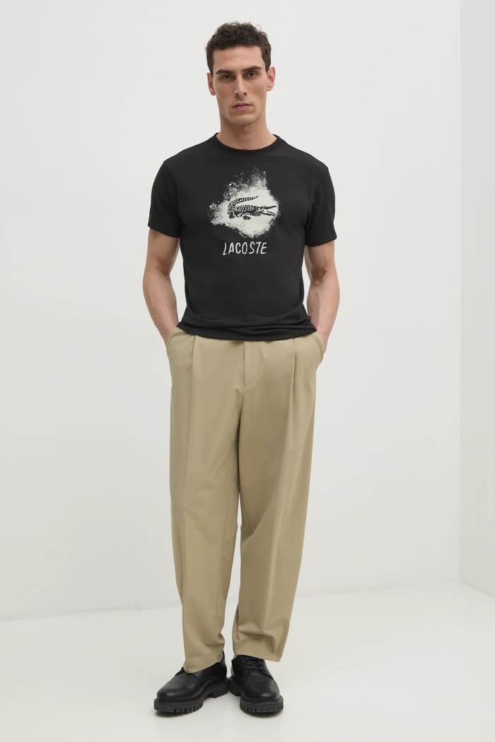 Tričko Lacoste TH8917 černá AW25