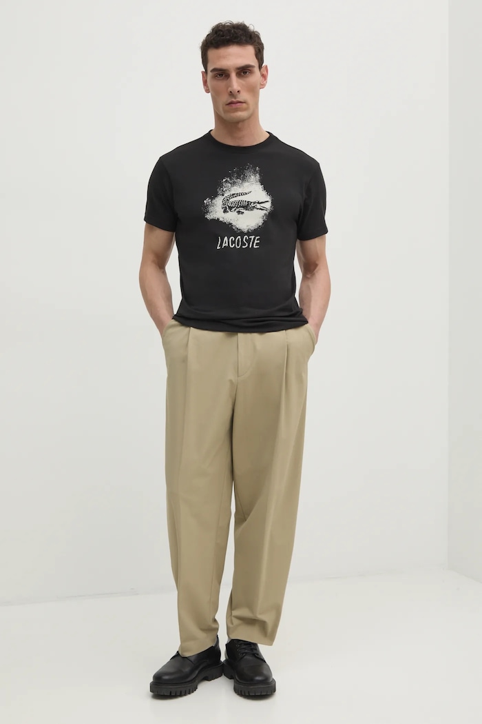 Tričko Lacoste TH8917 černá AW25