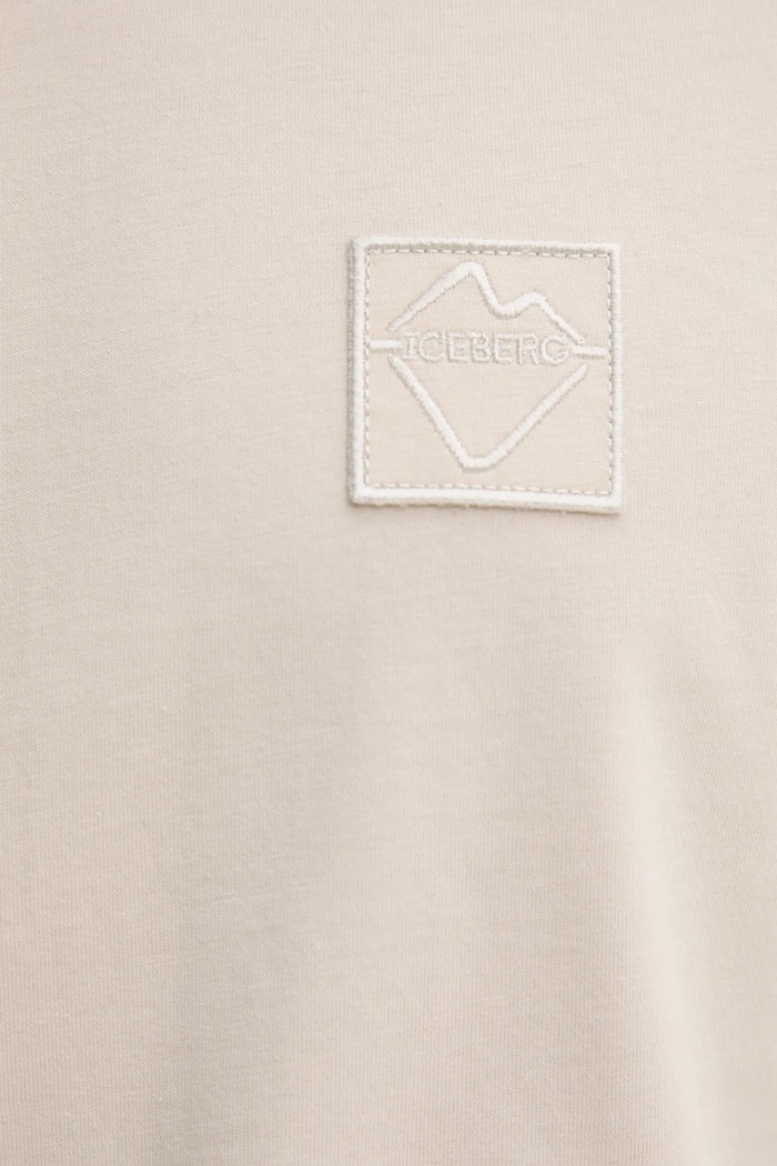 Iceberg t-shirt bawełniany F04E.6327 beżowy