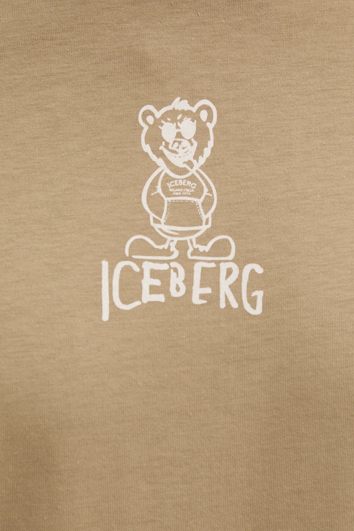 Iceberg t-shirt bawełniany F018.6306 zielony
