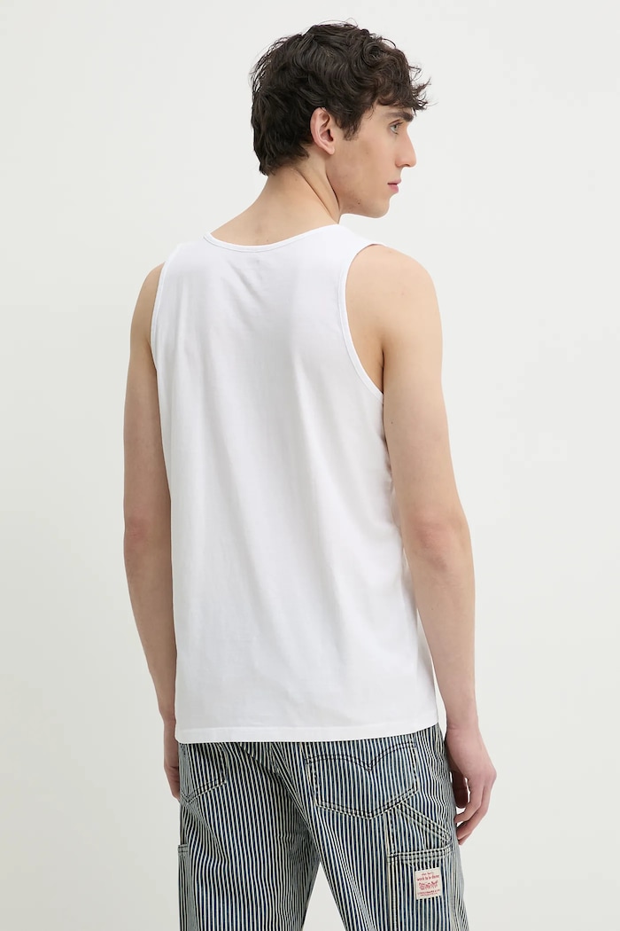 Odzież Levi's t-shirt bawełniany HOUSEMARK TANK A7256 biały
