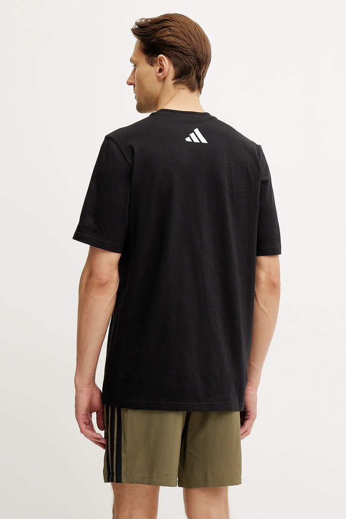 Odzież adidas t-shirt bawełniany x Mercedes JV5434 czarny