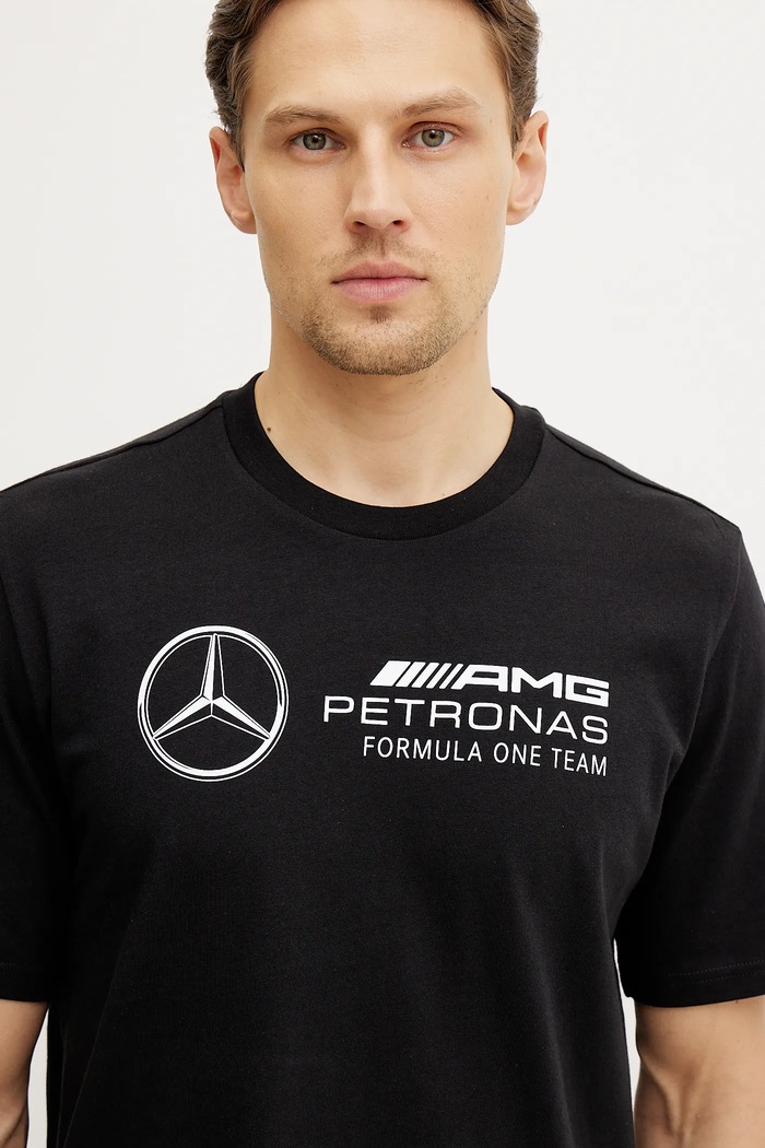 adidas t-shirt bawełniany x Mercedes czarny JV5434